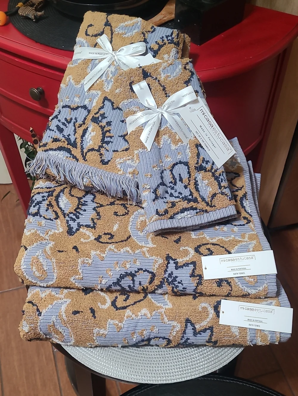 Mi Casas Portugal Jacquard Bath Towel Set